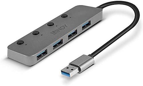 Lindy USB 3.0 Hub, 4 portas