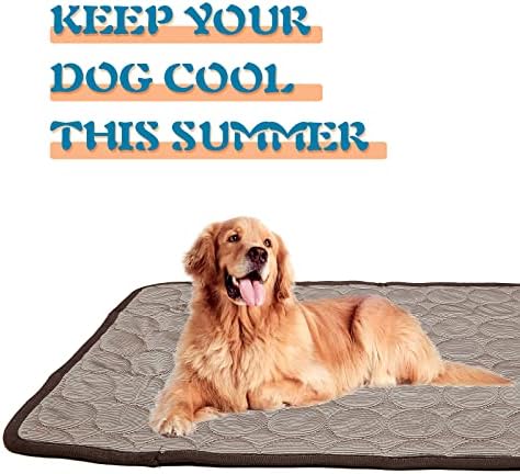 Tapete de resfriamento de cachorro, tapete de alimentação de cães, cobertores de cães e gatos ComfortableLarge, cachorro e