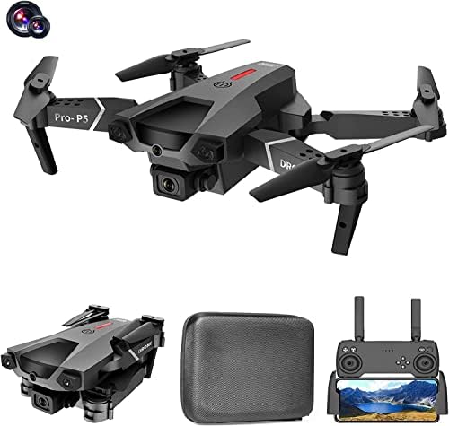 Drone para adultos e crianças affeboo com câmera dupla HD, Posicionamento do mouse com fluxo óptico, prevenção de obstáculos de três vias, Quadcopter FPV dobrável, presente de brinquedo para meninos e meninas