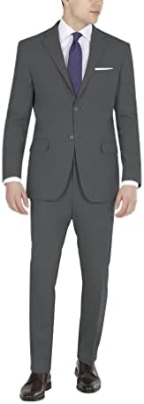 Dkny Mens Modern Fit High Performance Suit separa as calças de vestido, sólido a carvão, 38W x 30l US