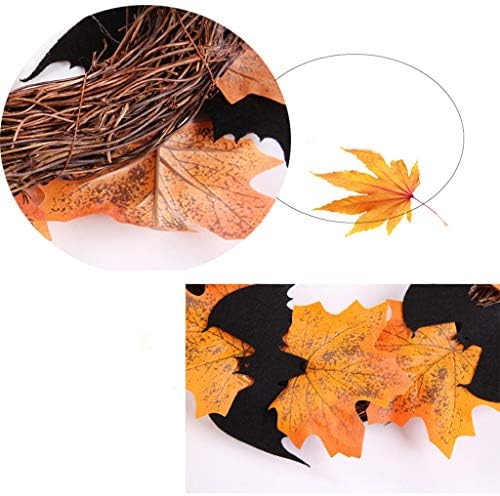 Decortações de halloween shitou Halloween Decoração da coroa de pingente da janela pendurada pendurando grinaldora de folhas de bordo