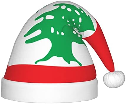 Cxxyjyj Bandeira do Líbano Santa Hat para crianças Chapéus de Natal Chapé