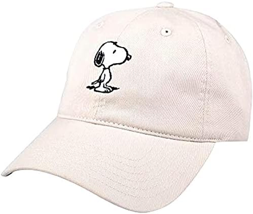 Conceito um Amendoim Snoopy Dad Hat, boné de beisebol ajustável