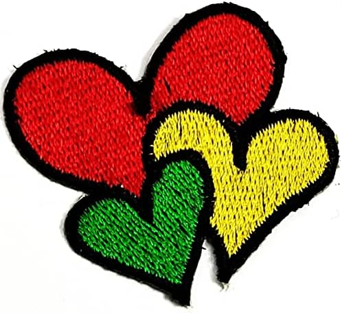 Kleenplus 2pcs. Mini colorido do coração de coração colorido do dia dos namorados