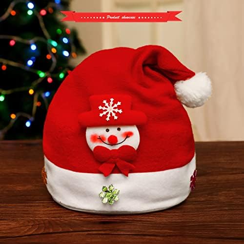 Papai Noel Capa de chapéu 2 peças Papai Noel Hat Push Hat chapé Decorações de Natal para a maioria dos apoios de cabeça