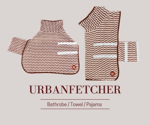 UrbanFetcher Dog Bathrobe Towel & Pijama, Microfibra de secagem rápida e super absorvente, para Bath & Beach & Pool, Ultra-Soft &