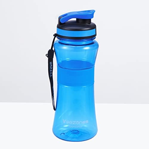 Garrafas de água plástica não esportes de água 3pcs portátil para garrafa de água ioga esportes azuis que executam transparentes de