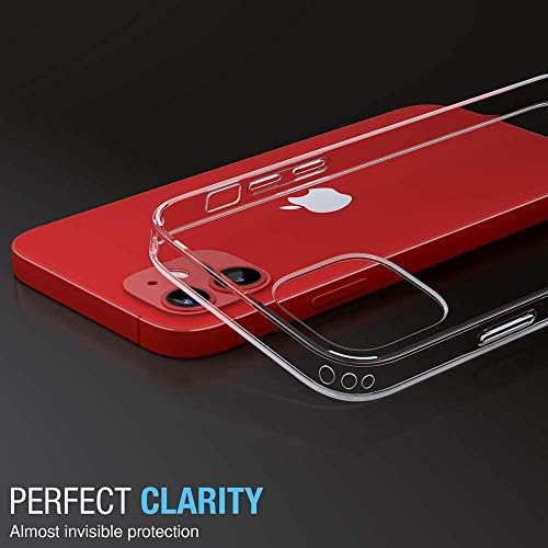 Flexgear [estojo de proteção total para iPhone 12 / iPhone 12 Pro com protetores de tela de vidro 2x - Crystal Clear