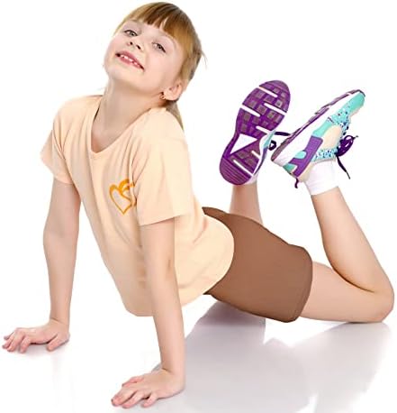 Boyiee 8 pacote meninas shorts de dança shorts de bicicleta ginástica shorts de ioga Segurança ativa em shorts de vestido
