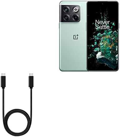 Cabo de ondas de caixa compatível com o OnePlus 10T CPH2417 - Cabo PD DirectSync - USB -C para USB -C, Tipo C Cara de 3 pés e um