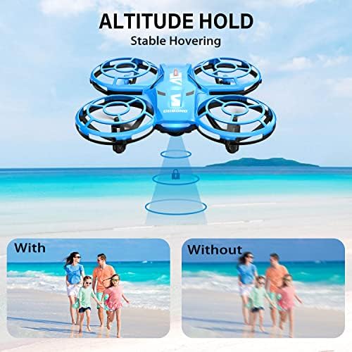 Mini drone com câmera HD para crianças adultos, sensor infravermelho, controle fácil com controlador de aplicativos e
