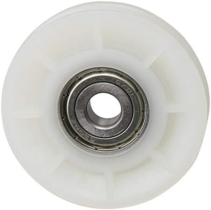 Cnbtr cremoso branco 60 mm diâmetro externo rolamento de nylon rolamento de cabo de aço rolamento de roda de roda de greole de groove tinte de polia de carga 90 kg para equipamento de ginástica