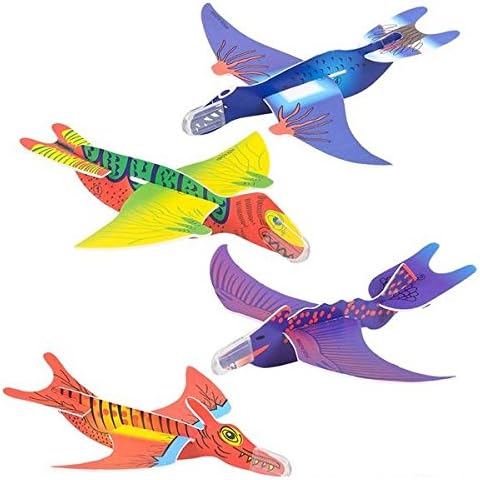 Faça uma loja Zoombie Dinosaur Flying Gliders 24 PK e 1 Eraser de Vortex