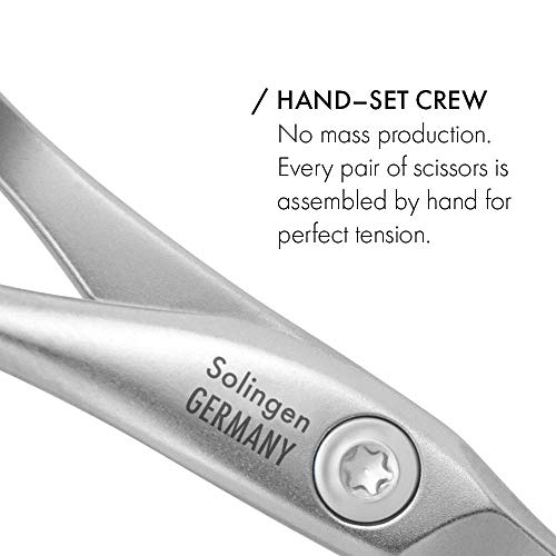 Germanikure 7pc Manicure and Pedicure Set em Caso de couro - Feito à mão em Solingen Alemanha, Finox High Carbon Stainless