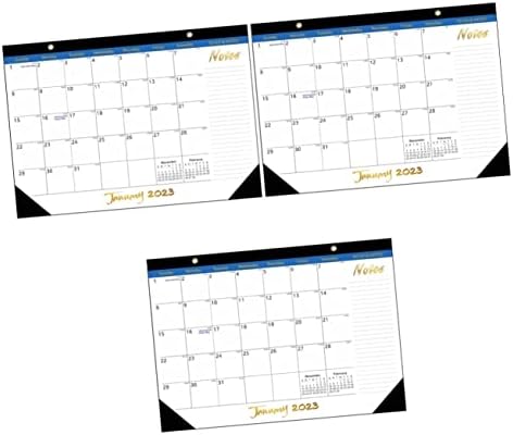 Operitacx 3pcs de 18 meses CALENDÁRIO Decoração do calendário do calendário O escritório do escritório Calender Planejando Calendário Inglês Calendário pendurado Calendário de planejamento Calendário multiuso calendário de parede