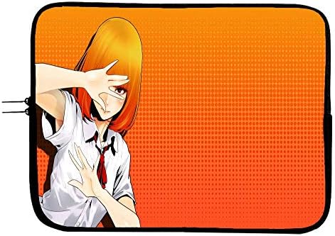 Brand4 Prison School Anime Laptop Bolsa de manga com superfície de mousepad - encaixa a luva de laptop de 15 polegadas