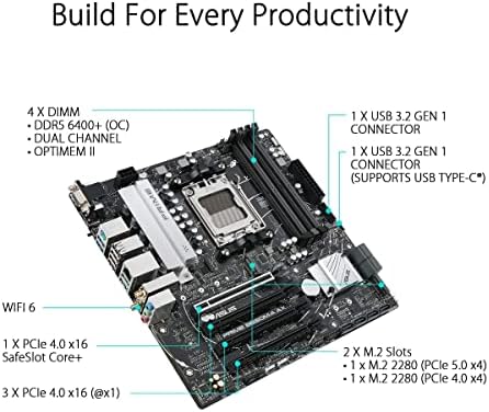 ASUS Prime B650M-A AX AMD B650 Micro-ATX Placa-mãe