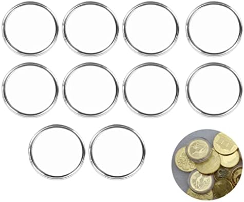 Cápsulas de moeda Domccy com junta de espuma de 29 mm a 39 mm de coleta de caixa de moedas redonda, contêiner de armazenamento