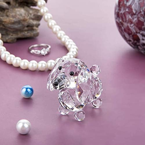 H&D Crystal Cute Cute Collection Cut Cut Glass Ornament estátua Animal colecionável