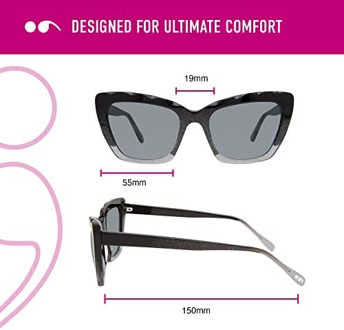 Scojo New York Vandam Sun Reader Sunglasses, lendo óculos de sol para mulheres com proteção UV completa
