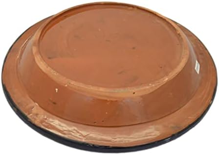 Tesouros de Marrocos Marroquino Placa rasa Kasria Deep Bowl GSAA Casriya Cuscou Kesariya 18 polegadas