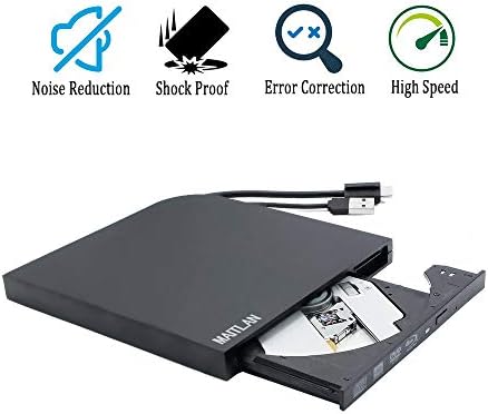 Ultra Slim Externo 4K UHD 3D Blu-ray Player, para HP Specter X360 13 13t 15 Pavilhão 15 15t 17t ZBook Studio G5 G6 Laptop,