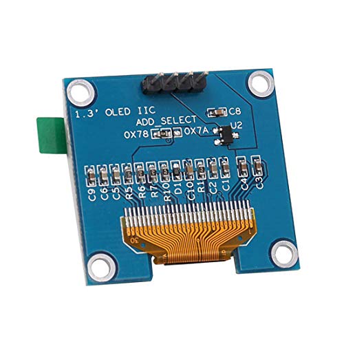 HAILEGE 1.3 SSH1106 IIC I2C OLED LCD Display 128x64 Módulo de exibição OLED para Arduino AVR PIC STM32 51 Raspberry Pi