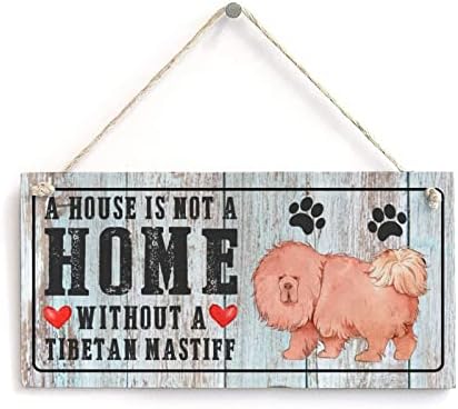 Citação de amantes de cães Cot Sign Pug A House não é uma casa sem um cachorro Funny Funny Wood Dog Sign Dog Memorial Placa Rústico