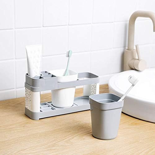 BKDFD Tonte da escova de dentes Stand Stand Copo de copo de plataforma Plataforma banheiro pasta dentária Rack de armazenamento Dispensador Ferramenta portátil
