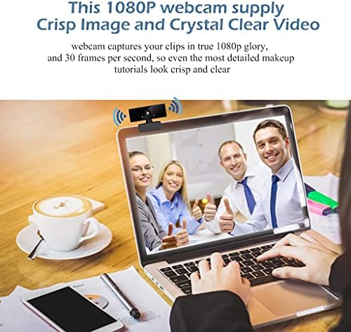 Zhuhw Webcam 1080p Full Web Camera com câmera de web cam de microfone embutida para laptop para computadores para PC Desktop
