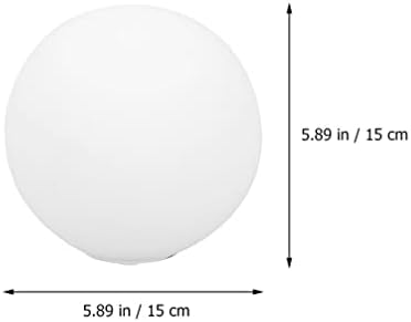 Luxshiny Globe Lamp tons de lâmpada de vidro fosco de vidro substituto de lâmpada de abordagem sem pescoço Substituição de acessório para lustre de piso Arrancas de parede de parede 15cm