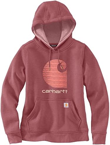 Carhartt Women's Rain Defender Relaxed Fit Feight C MidwoTy Logo Graphic Sweetshirt