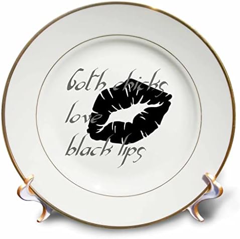 3drose taiche - arte vetorial - lábios góticos - garotas góticas adoram lábios pretos - pratos