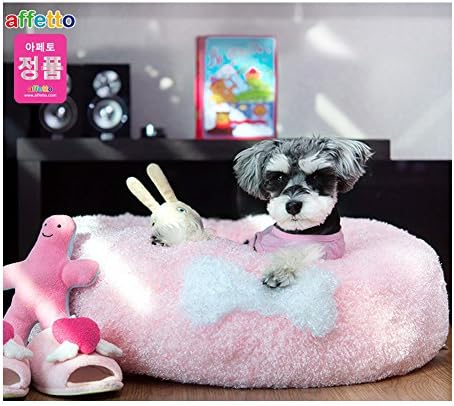 Affetto [rosa] Queen Donut Bed Cushion Pillow Sofá Pet Dog Catggy Cotgy Algodão confortável