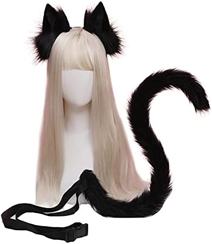 O orelhas de cauda de gato luxuosos definem Cosplay Party Anime Cartoon Acessórios
