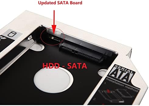 Dy-Tech New SATA 2º disco rígido HDD HDD SSD Caddy Frame Bandey para Lenovo ThinkPad Edge E50 E520 E535 E545