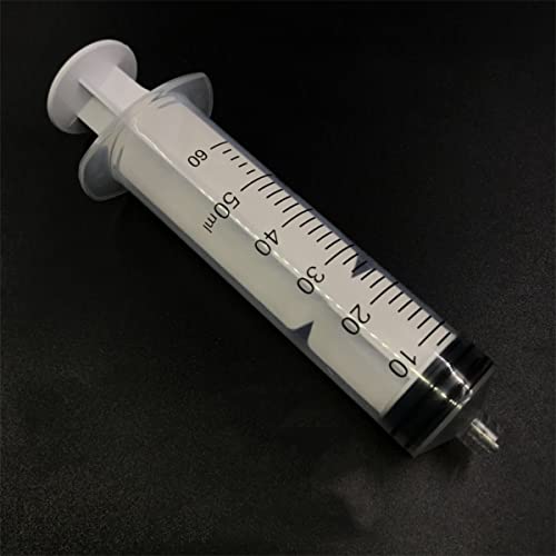 14 PCs - seringas de 50 ml com agulhas de ponta robusta de 14Ga com tampas de seringa e tubo transparente para reabastecer