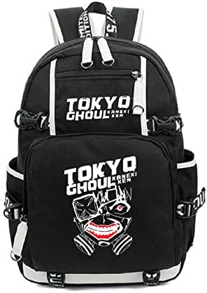 Isaikoy Anime Tokyo Ghoul Backpack Bookbag Daypack School Bag Saco de ombro 13, Black13