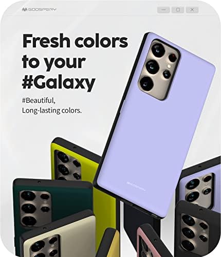 Caixa de Ultra de Ultra Gospery Galaxy S23 com suporte de cartão, capa de telefone para chumbo de camada dupla protetora, roxo