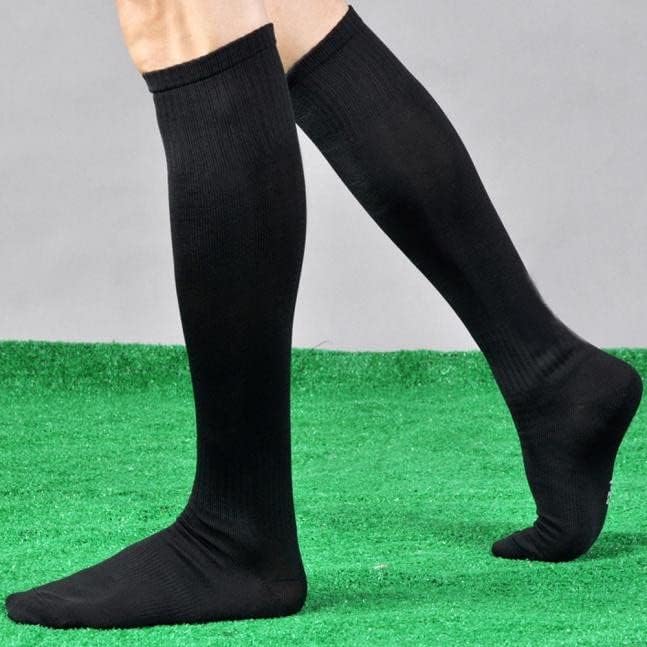 Momker joelheira dos homens meias de beisebol esporte de futebol em meias de alto futebol meias de meias respiráveis
