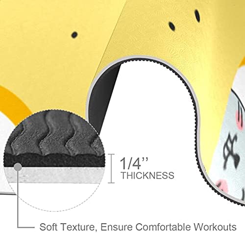 Yoga Mat Catoon Mouse e Cheese Eco Friendly On Slip Fitness Exercition tapete para pilates e exercícios de piso