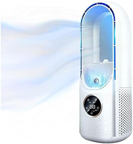 Ventilador de ar -condicionado com função de tempo ， 6 velocidades de filtragem de ventilador sem folhas, um ar condicionado pessoal