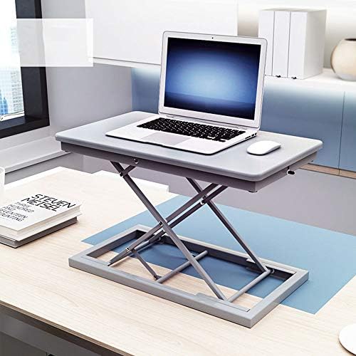N/D Notebook Desk, mesa de pé ajustável em altura, suporte para computador de notebook, bancada dobrável, adequada para