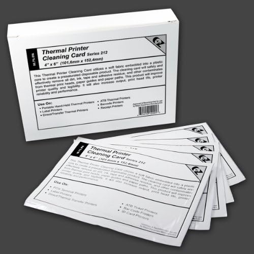 Waffletechnology Thermal Printer Limping Card 4 ”x6” - 101,6mm x 152,4mm Série 212 - 5 Cartões