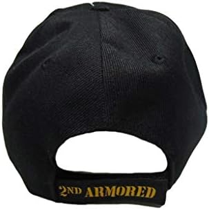 2ª Divisão Blindada Hell On Wheels Shadow Cap U.S Exército acrílico licenciado Black Bordered Cap Hat
