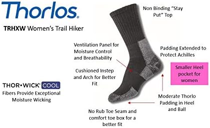 Thorlos Womens Trhxw Max Cushion Trail Highking Socks