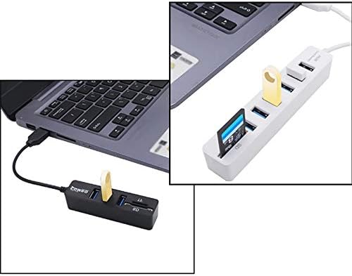 Zhyh USB Hub 2.0 Multi USB 2.0 Hub Splitter USB Alta velocidade 6 USB CARTO LEITOR USB Extender para laptop para PC