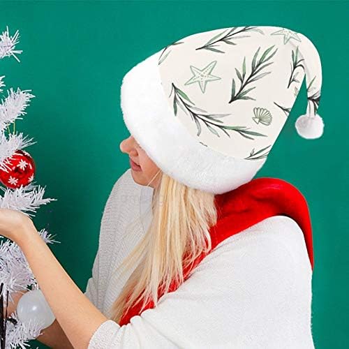Chapéu de Papai Noel de Natal, Palmeiras tropicais Hat de Natal para adultos, Hats de Natal de Comfort Unisex Comfort Para