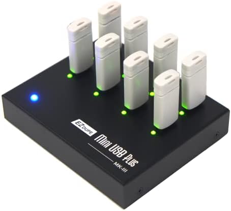 [Nova versão de atualização] EZ Dupe 1 a 7 Mini USB Plus MK III Duplicador - copiadora compacta de mídia flash de