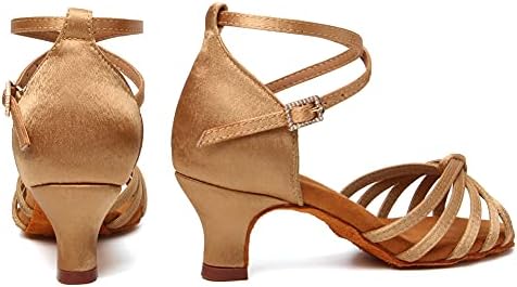 Sapatos de dança de dança latina feminina de swdzm Salsa de salsa de cetwine Sapatos de dança, Model-MF1810